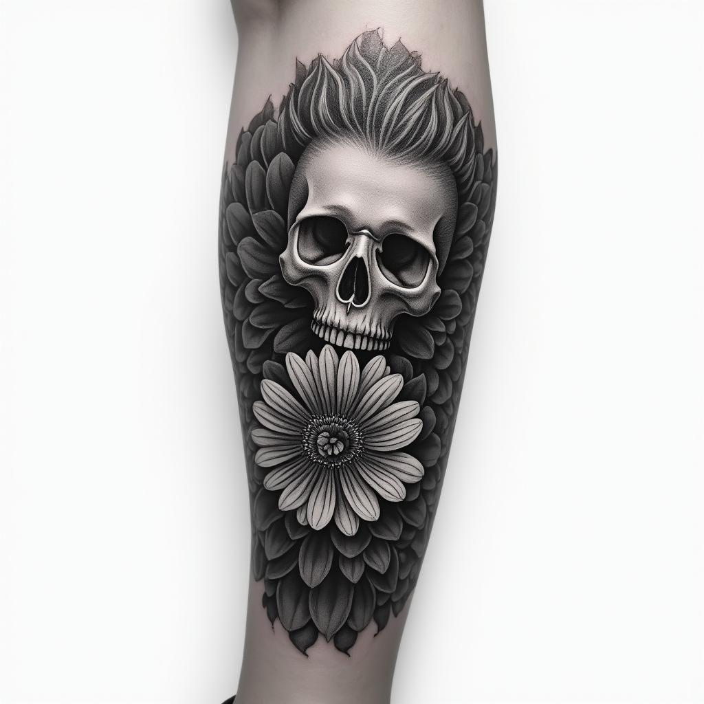 I want a full arm sleevein realism tattoo style, featuring a highly detailed, lifelike, capturing every detail, photorealistic, ultra realistic, intricate shading, smooth and sharp, - Variation 4