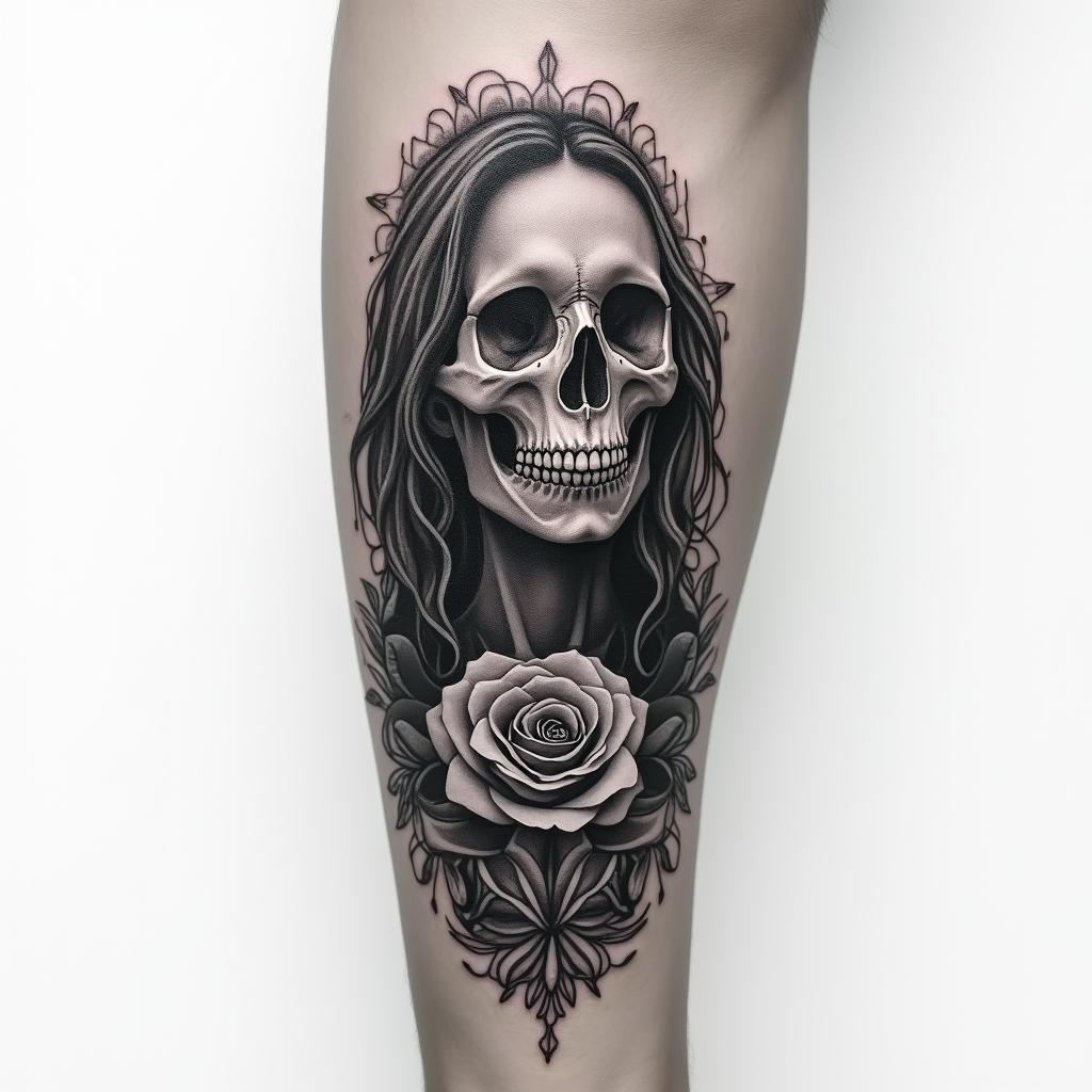 I want a full arm sleevein realism tattoo style, featuring a highly detailed, lifelike, capturing every detail, photorealistic, ultra realistic, intricate shading, smooth and sharp, - Variation 2