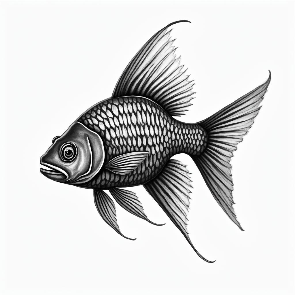 Kauani fish 19 years oldhigly detailed tattoo - Variation 4