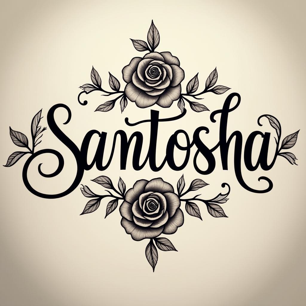 Script tattoo example 5