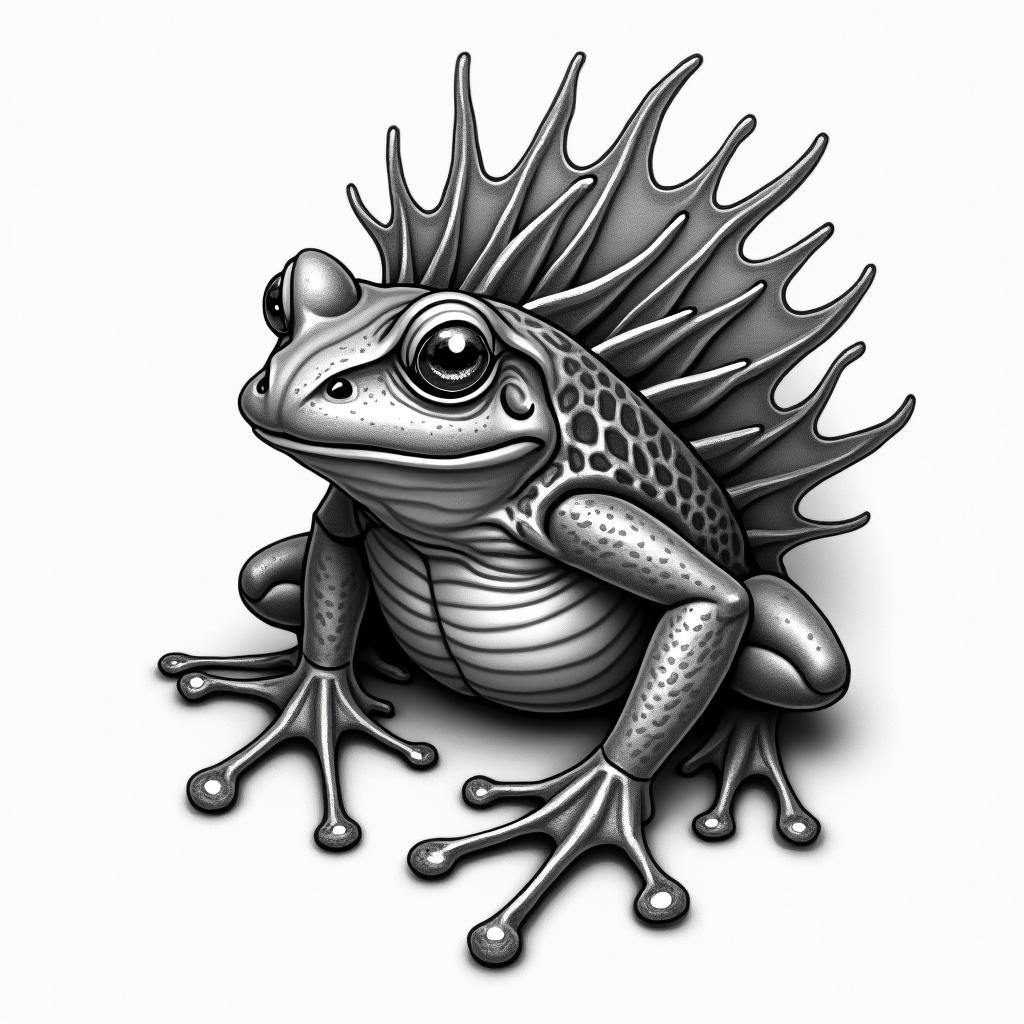 Yakuza froghigly detailed tattoo - Variation 4