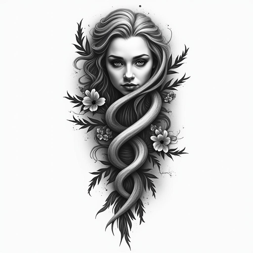 Life storyhigly detailed tattoo