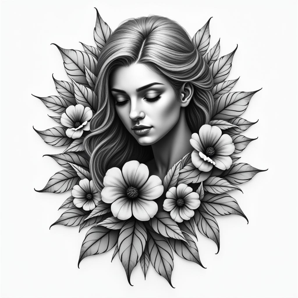 Life storyhigly detailed tattoo - Variation 4