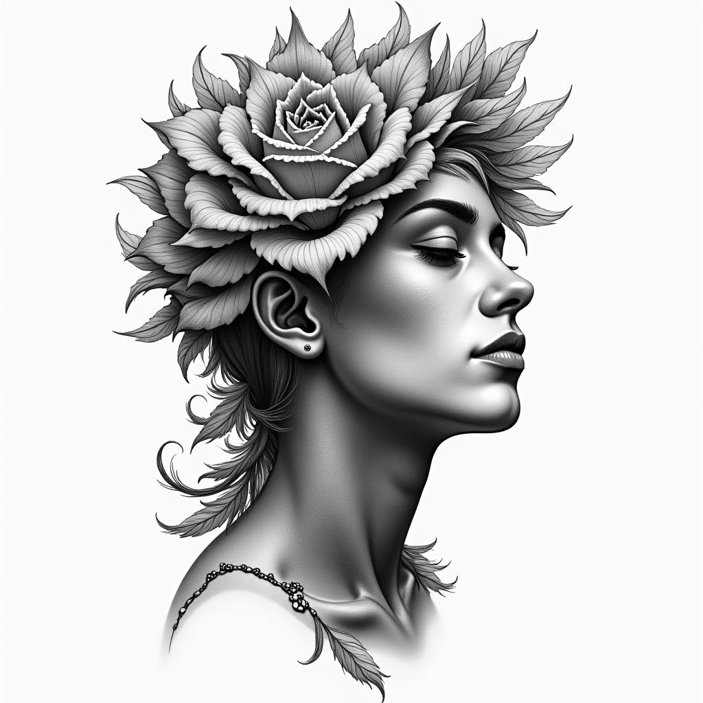 Life storyhigly detailed tattoo - Variation 2