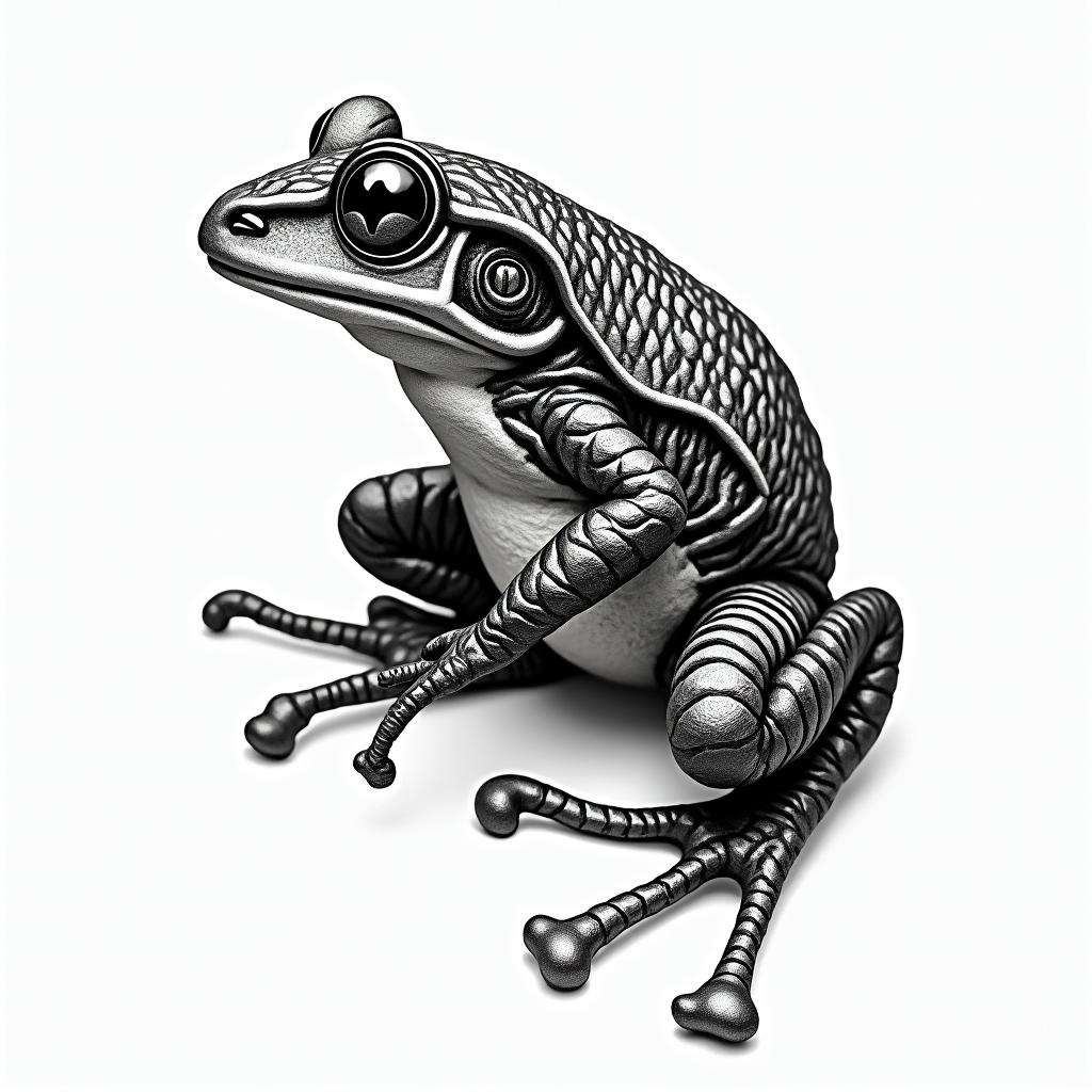 Samurai frogin japanese style tattoo, detailed tattoo, traditional japanese culture tattoo, mythology, 8k - Variation 2