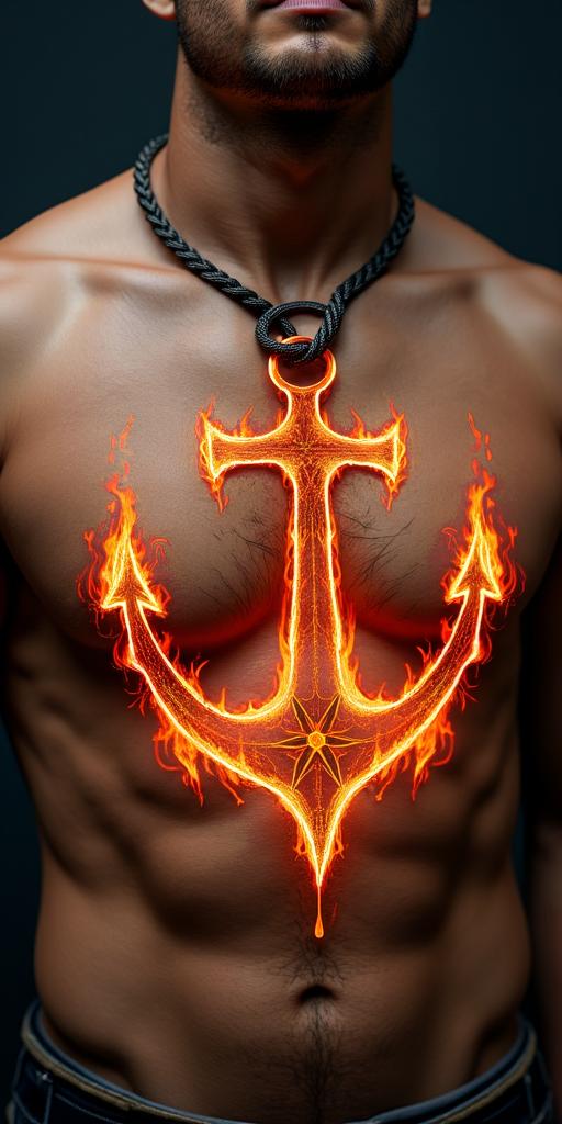 Flame Design tattoo example 4