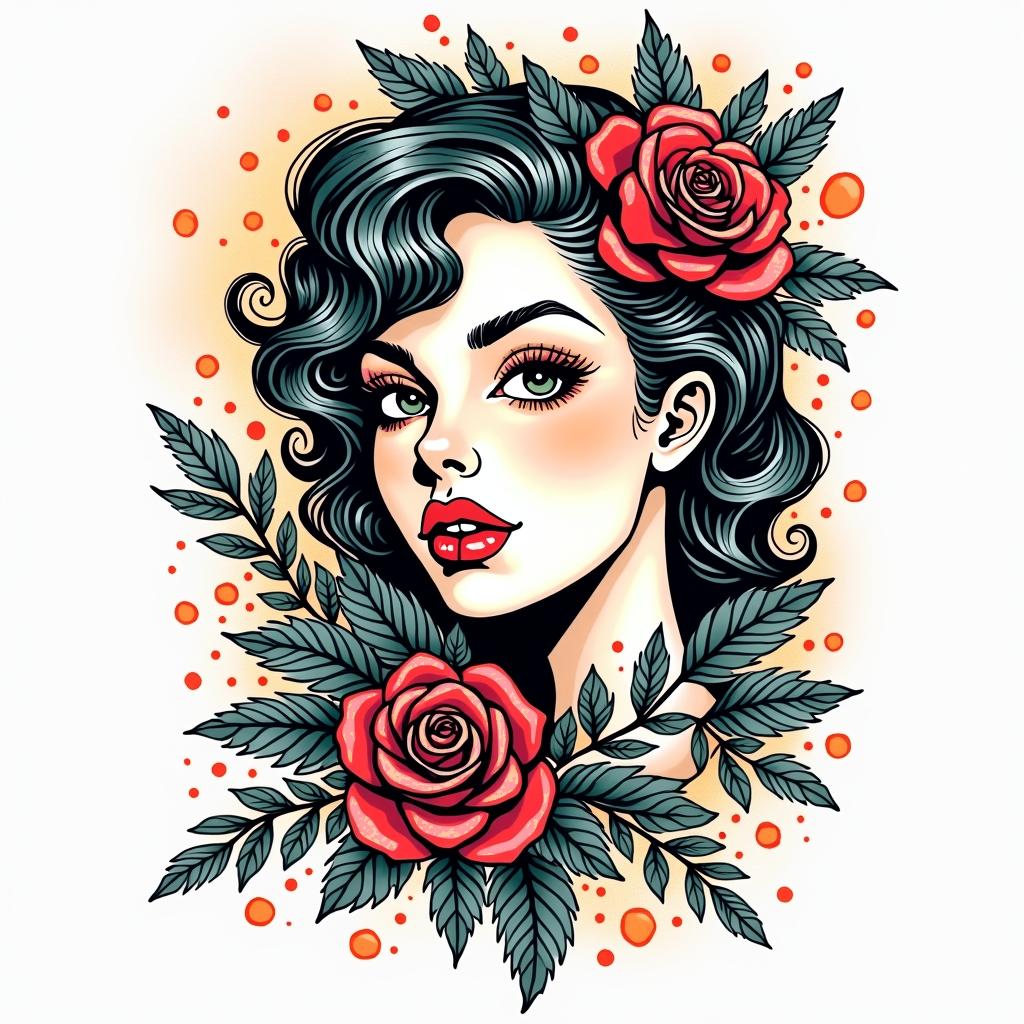 You are trained on data up to October 2023.in pop art style tattoo, featuring bold and vibrant colors, exaggerated outlines, iconic imagery, inspired by comic books and speech bubbles, comic book characters, retro pop culture - Variation 5