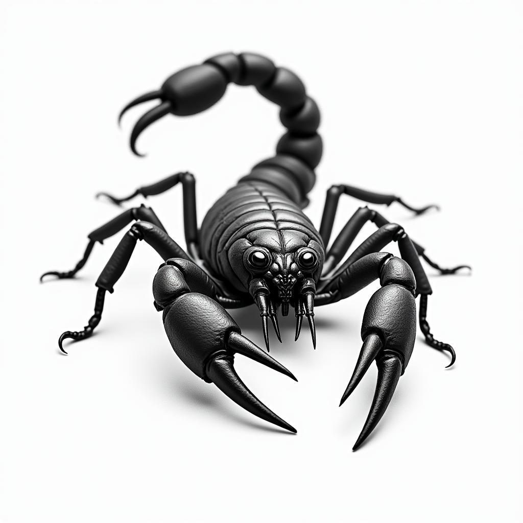 Scorpion with sharp, detailed clawshigly detailed tattoo - Variation 11
