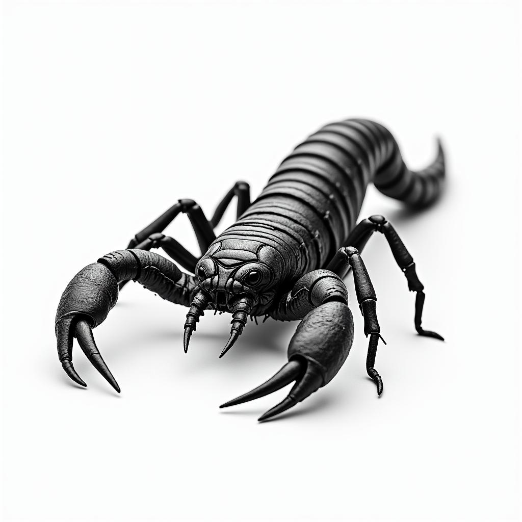 Scorpion with sharp, detailed clawshigly detailed tattoo - Variation 9