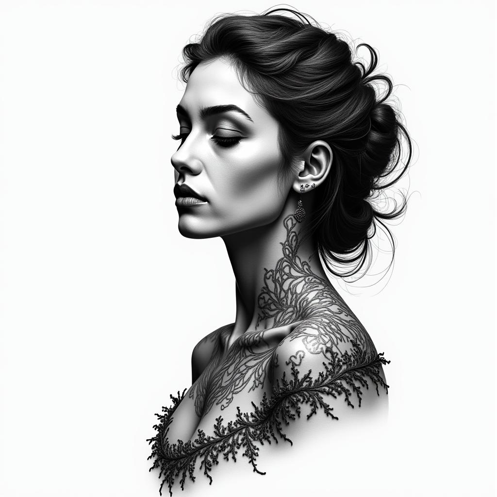 Rocnier, Libra, Venezuelahigly detailed tattoo