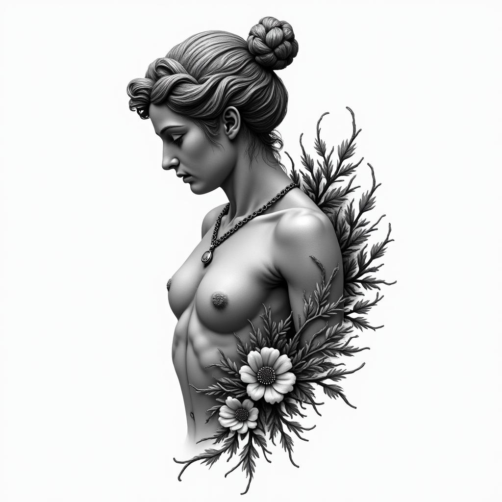greek mythologyhigly detailed tattoo - Variation 2