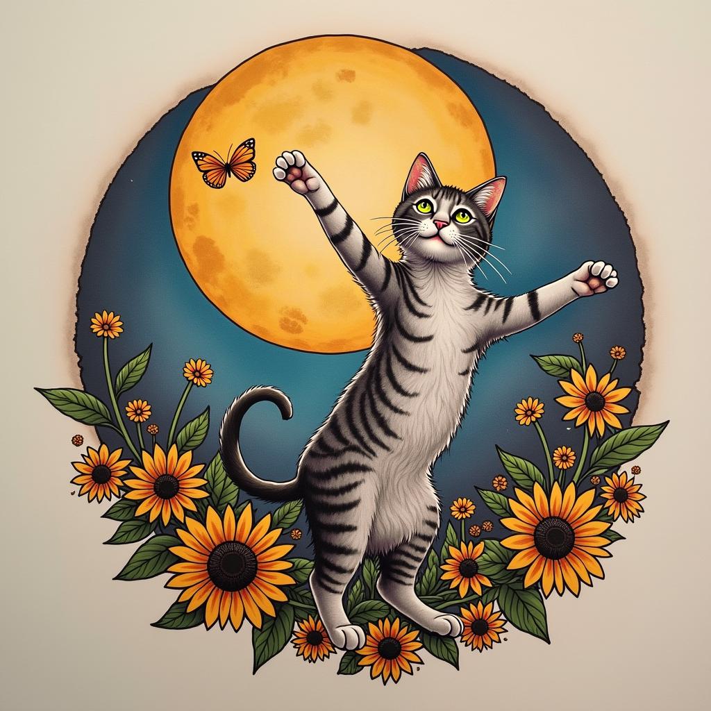 Neo-Traditional tattoo example 5