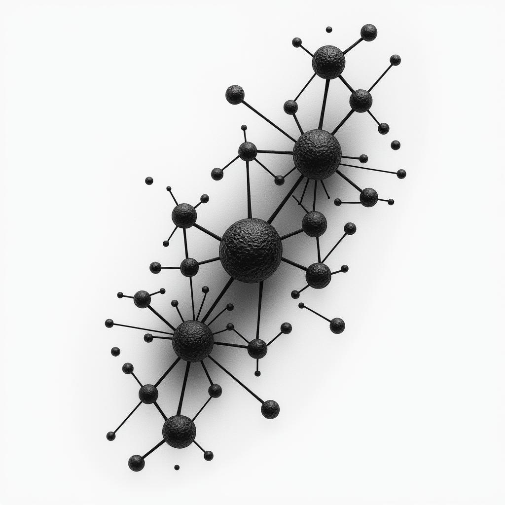 Molecule tattoohigly detailed tattoo