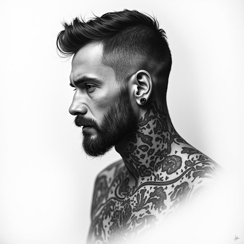 Henrique cancerhigly detailed tattoo