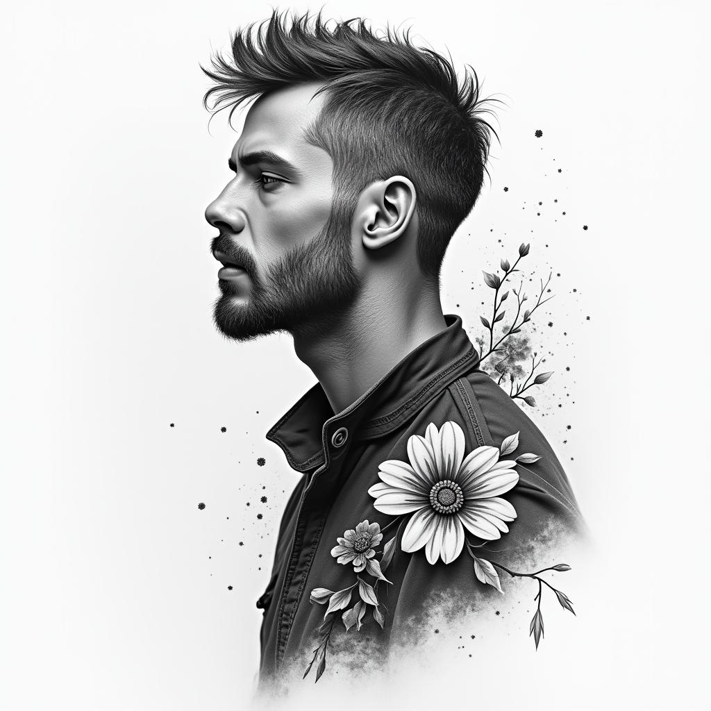 Danilo, Leo, Flinthigly detailed tattoo - Variation 2