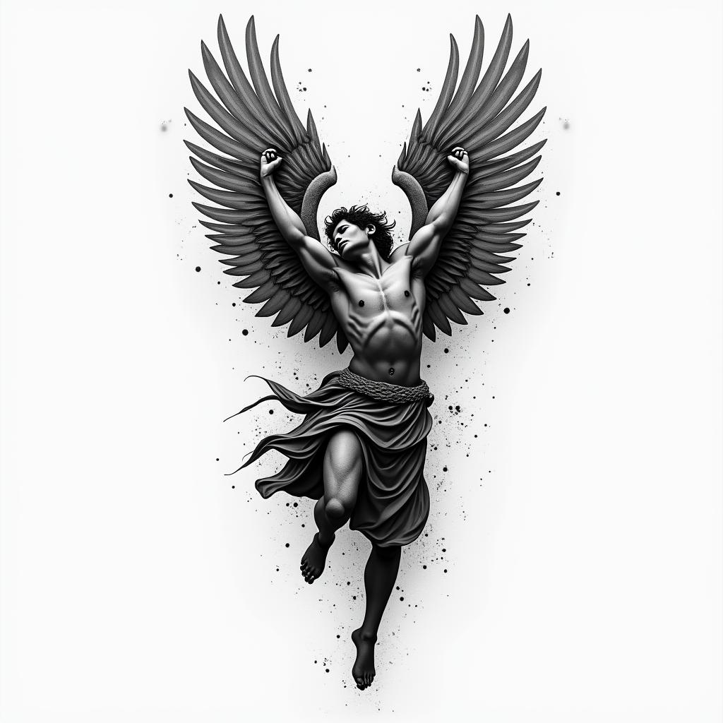 Strength perseverance resiliencehigly detailed tattoo - Variation 2