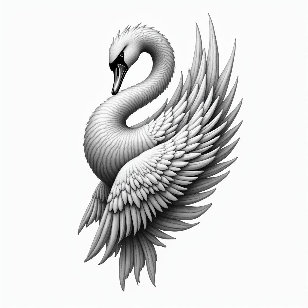 Swanhigly detailed tattoo - Variation 13
