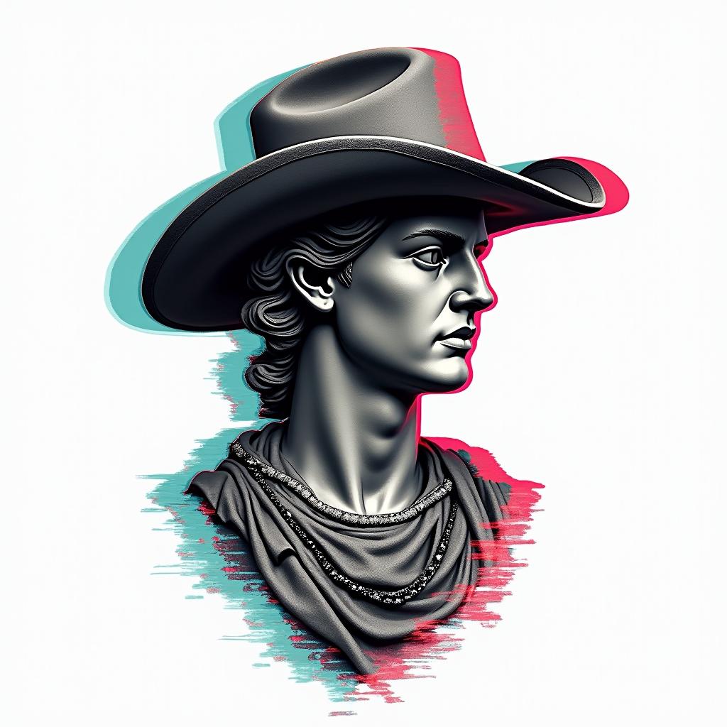 Glitch tattoo example 4