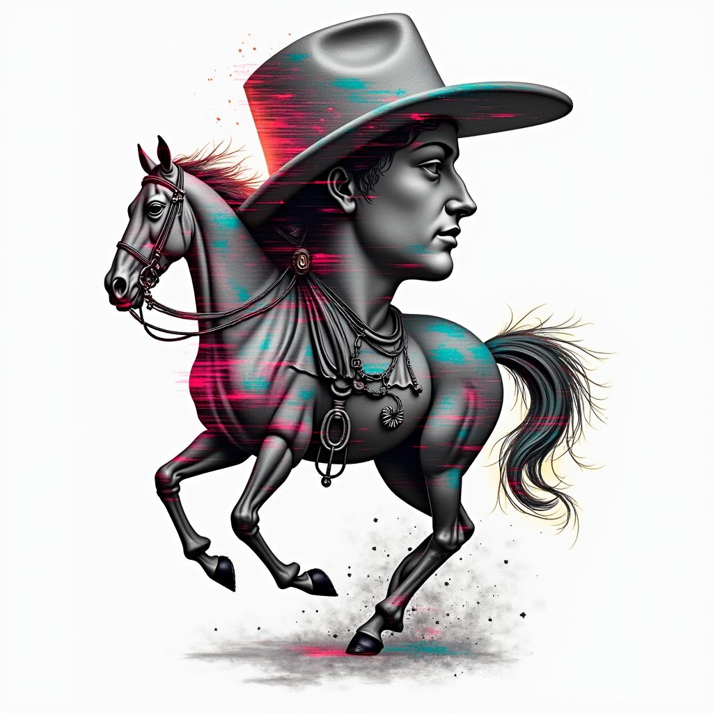 Glitch tattoo example 5