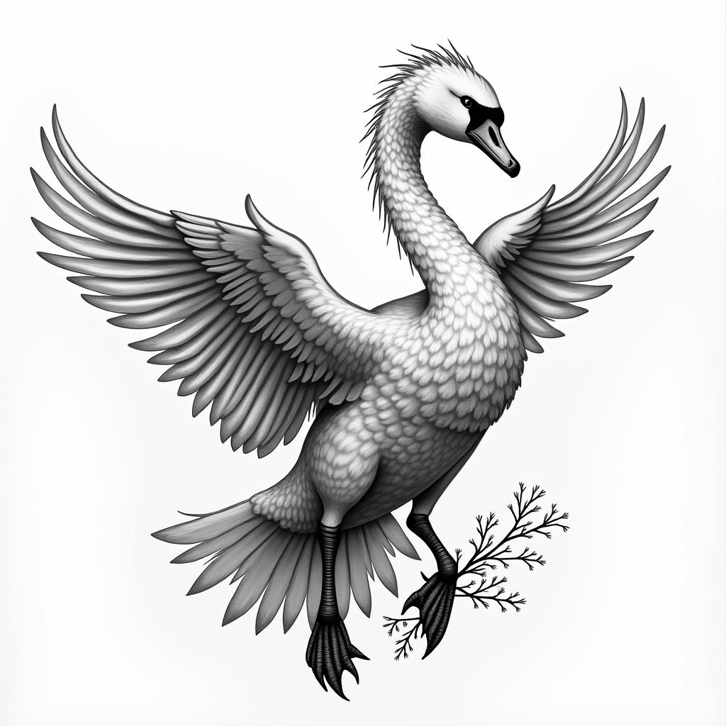 Swanhigly detailed tattoo - Variation 11