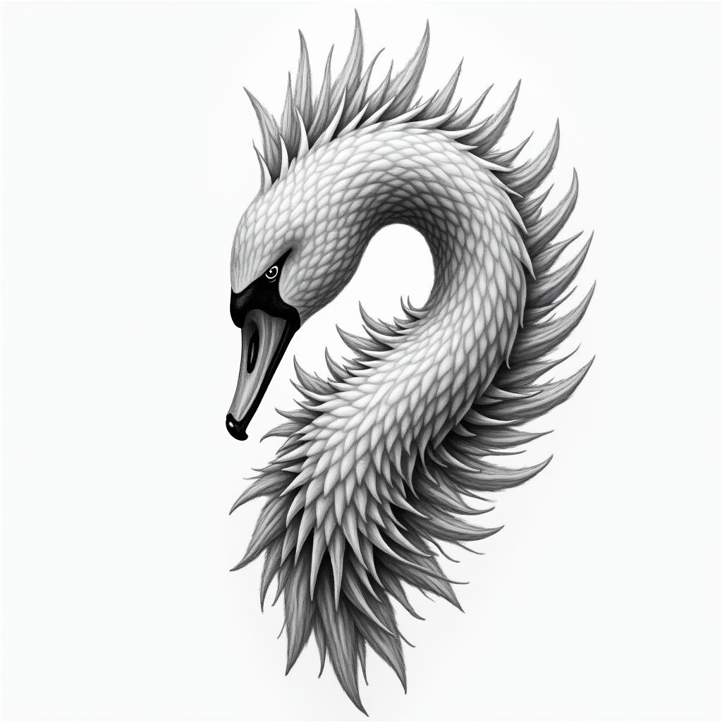 Swanhigly detailed tattoo - Variation 6