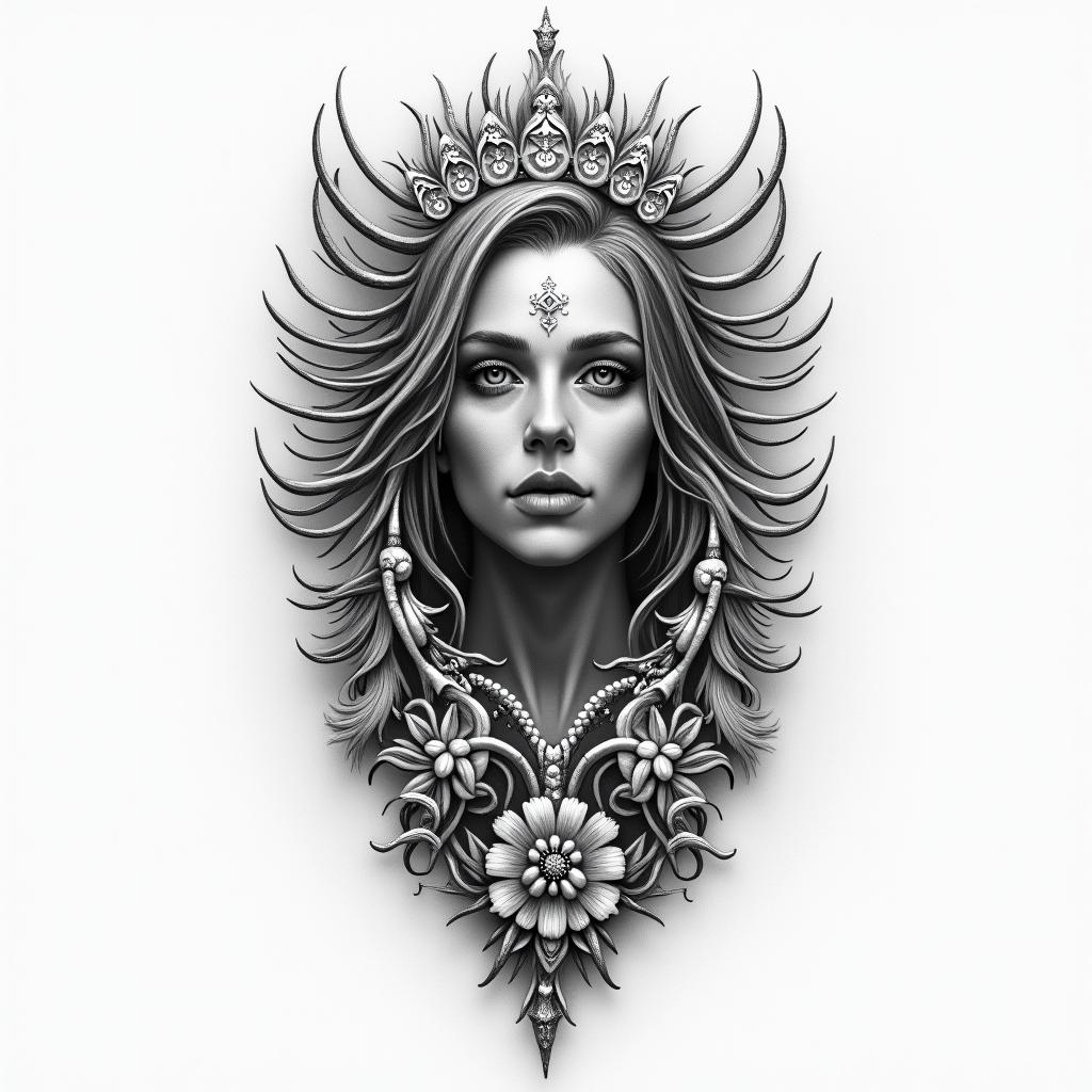 Destiny, may 17higly detailed tattoo - Variation 2