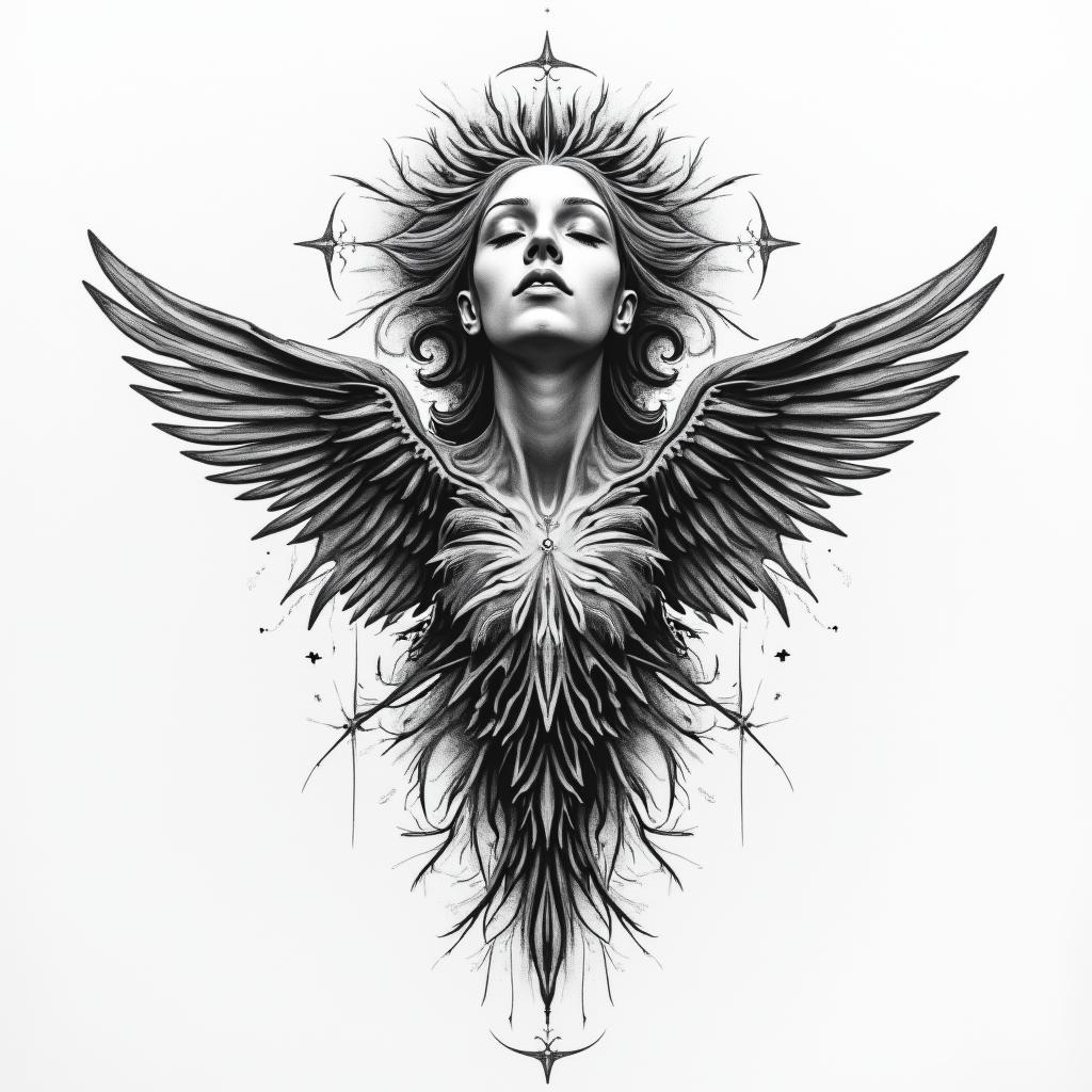 Astral projectionhigly detailed tattoo