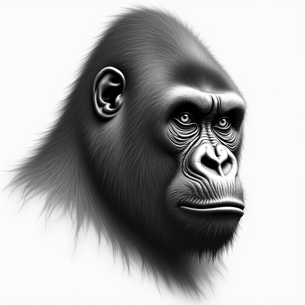 Gorillahigly detailed tattoo