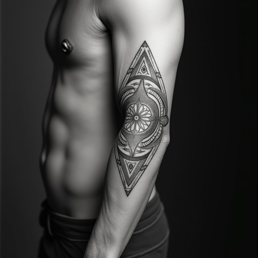 Sacred geometryhigly detailed tattoo