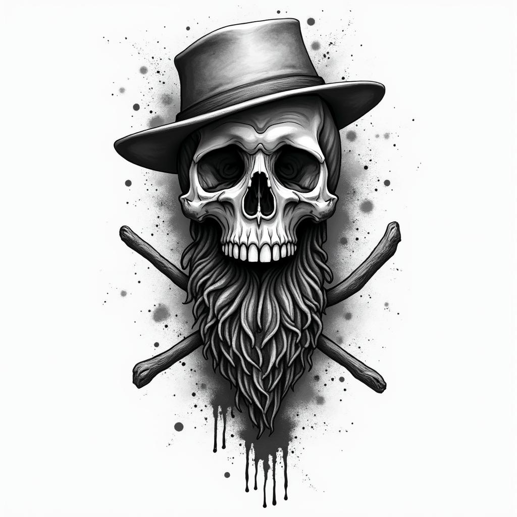 Dirty trashhigly detailed tattoo