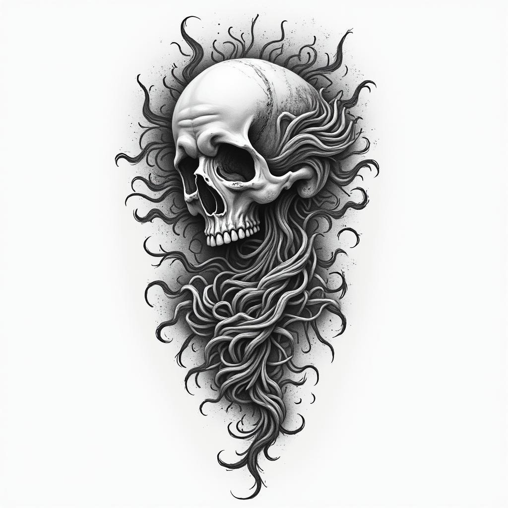 Mind over matter higly detailed tattoo