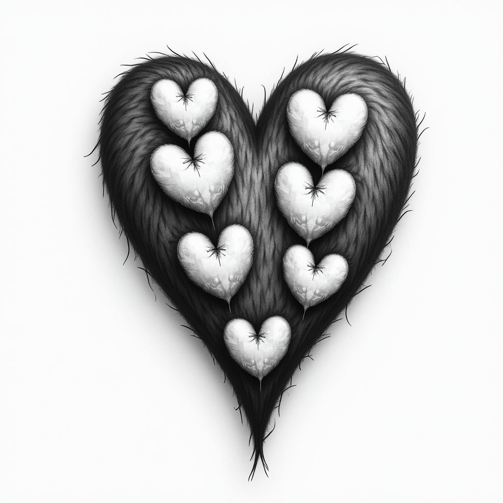 7 heartshigly detailed tattoo - Variation 2