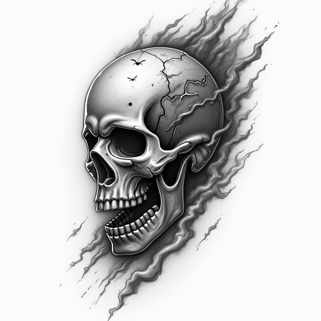 Space battlehigly detailed tattoo