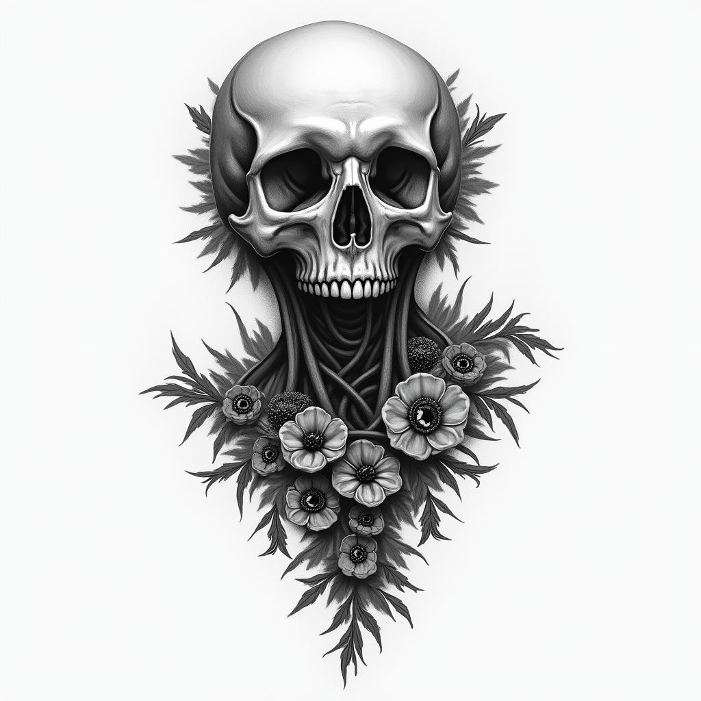 Deathhigly detailed tattoo