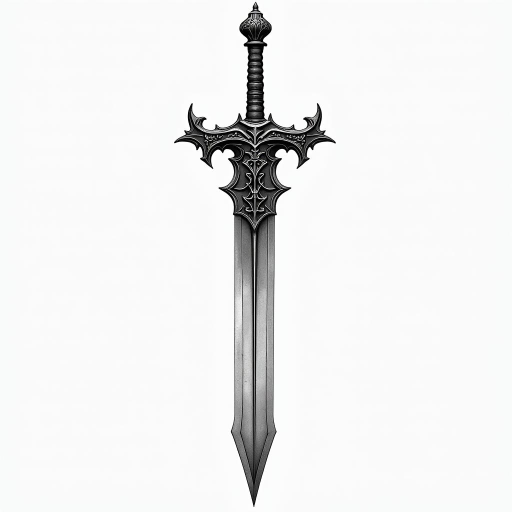 Swordhigly detailed tattoo