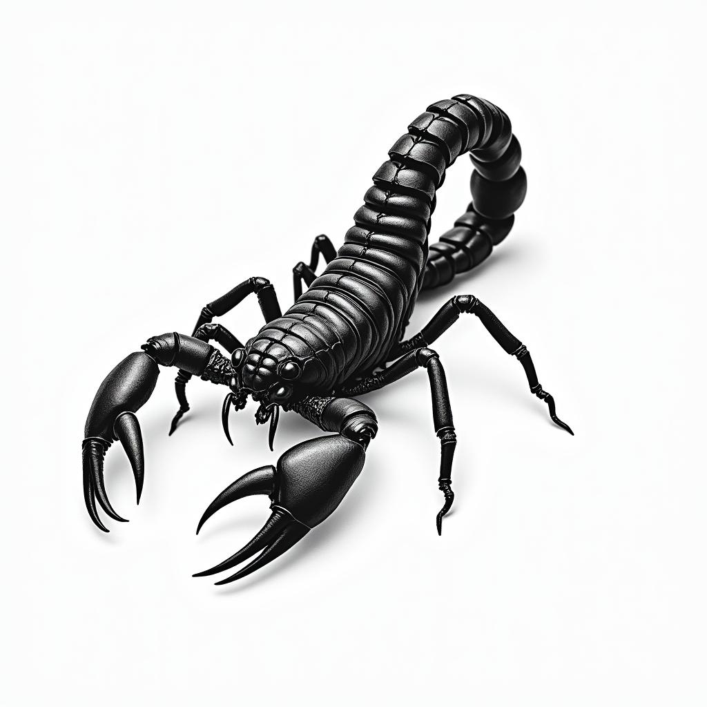 Scorpion with sharp, detailed clawshigly detailed tattoo - Variation 2