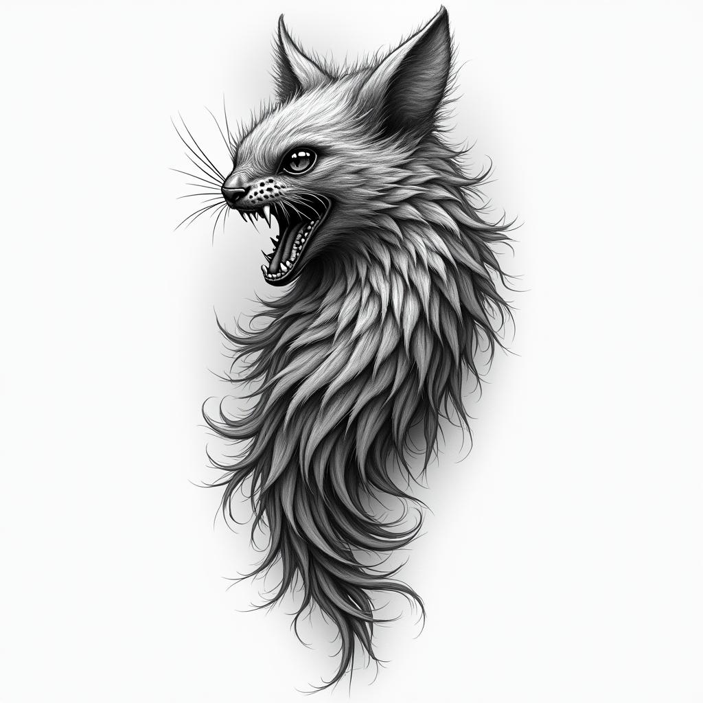 Fuchurhigly detailed tattoo - Variation 3