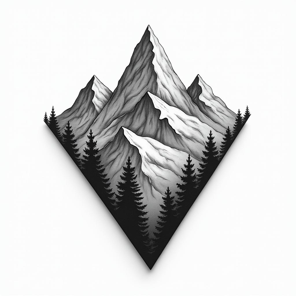 Mountainshigly detailed tattoo