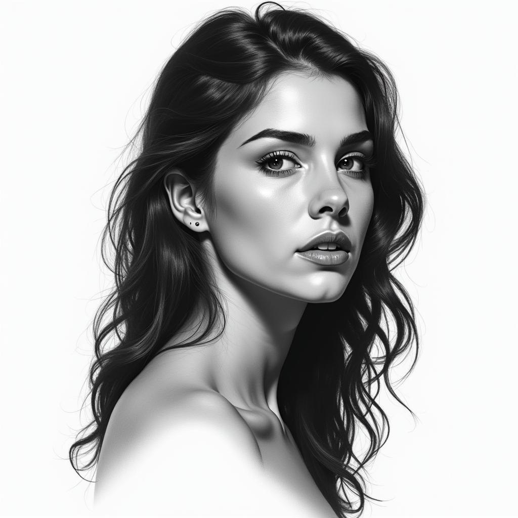 Joana, Carneiro, 21-03-1989in realism tattoo style, featuring a highly detailed, lifelike, capturing every detail, photorealistic, ultra realistic, intricate shading, smooth and sharp,  