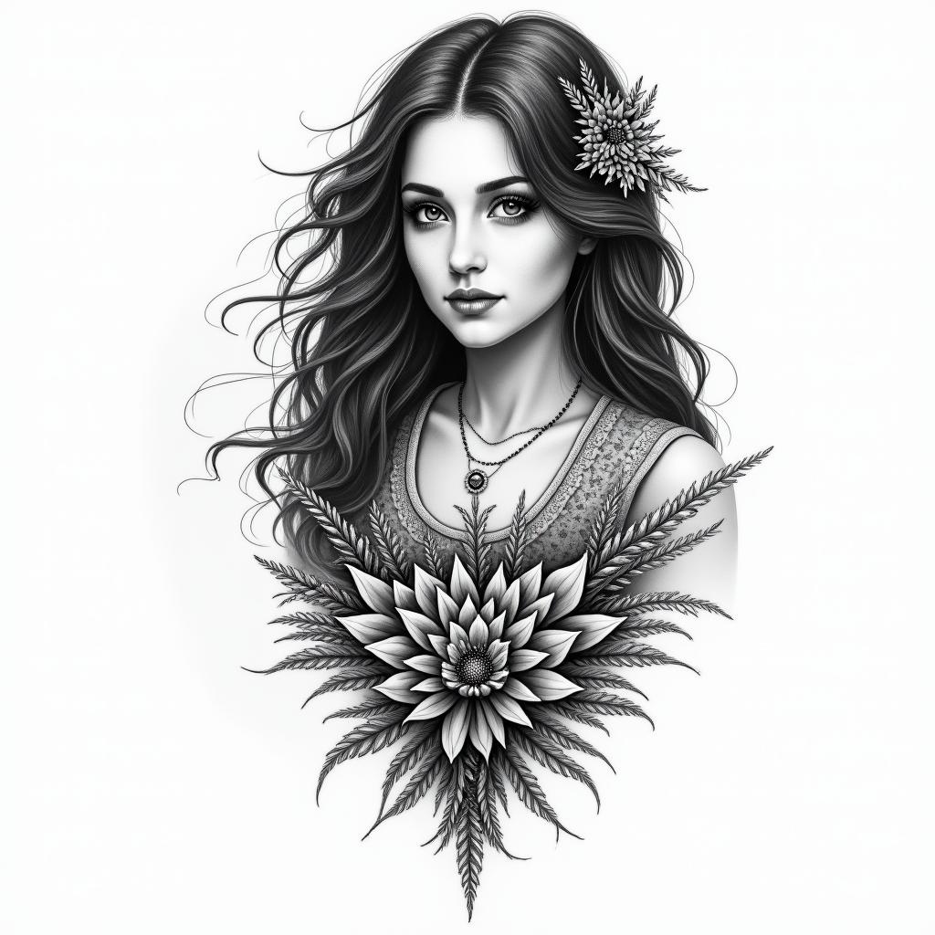 I want to remember the trials Ive overcome, sex abuse, emotional abuse, divorce, abandonment. I want to honor God for bringing me through this and blessing my with my children and grand daughter.in bohemian style tattoo, 8k - Variation 3