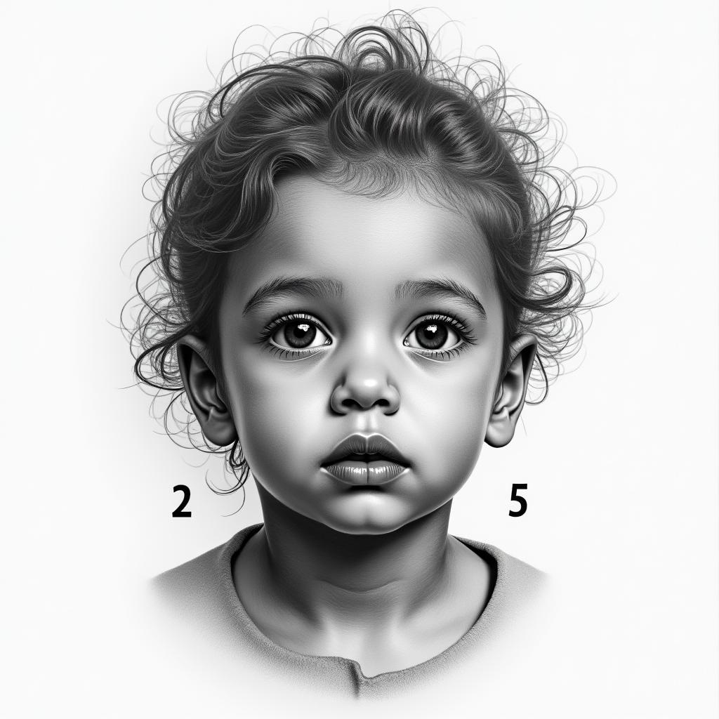 Want to use my 5 children’s birthdates in a tattooin portrait tattoo style, featuring a highly realistic and detailed depiction - Variation 3