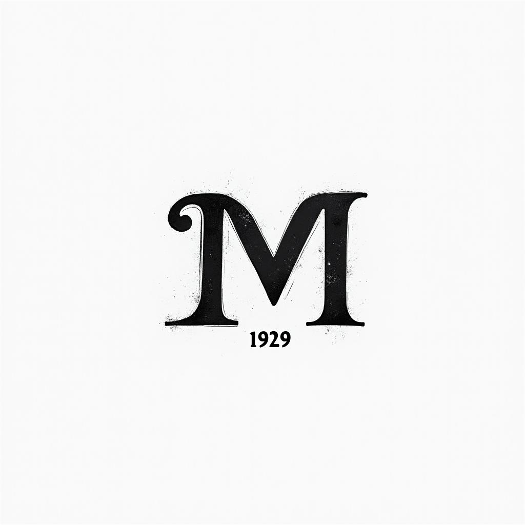 “M M” 1969-2020 I am secondminimalist text-based tattoo, Monospace font ultra-realistic, perfectly placed, high-quality font design, photo-realistic shading, 8k, high quality, finely detailed typograph - Variation 2