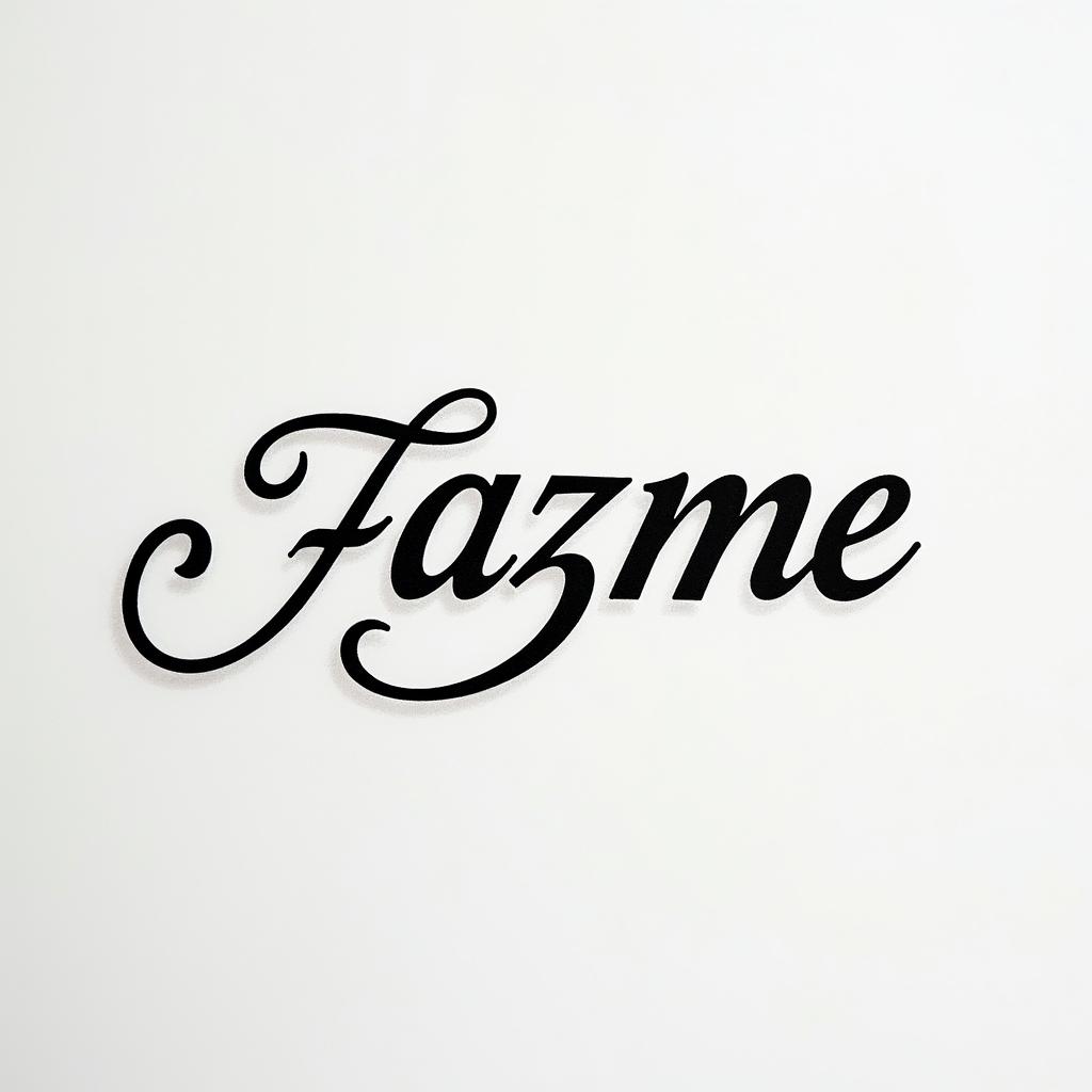 Jazmaeminimalist text-based tattoo, Monospace font ultra-realistic, perfectly placed, high-quality font design, photo-realistic shading, 8k, high quality, finely detailed typograph - Variation 2