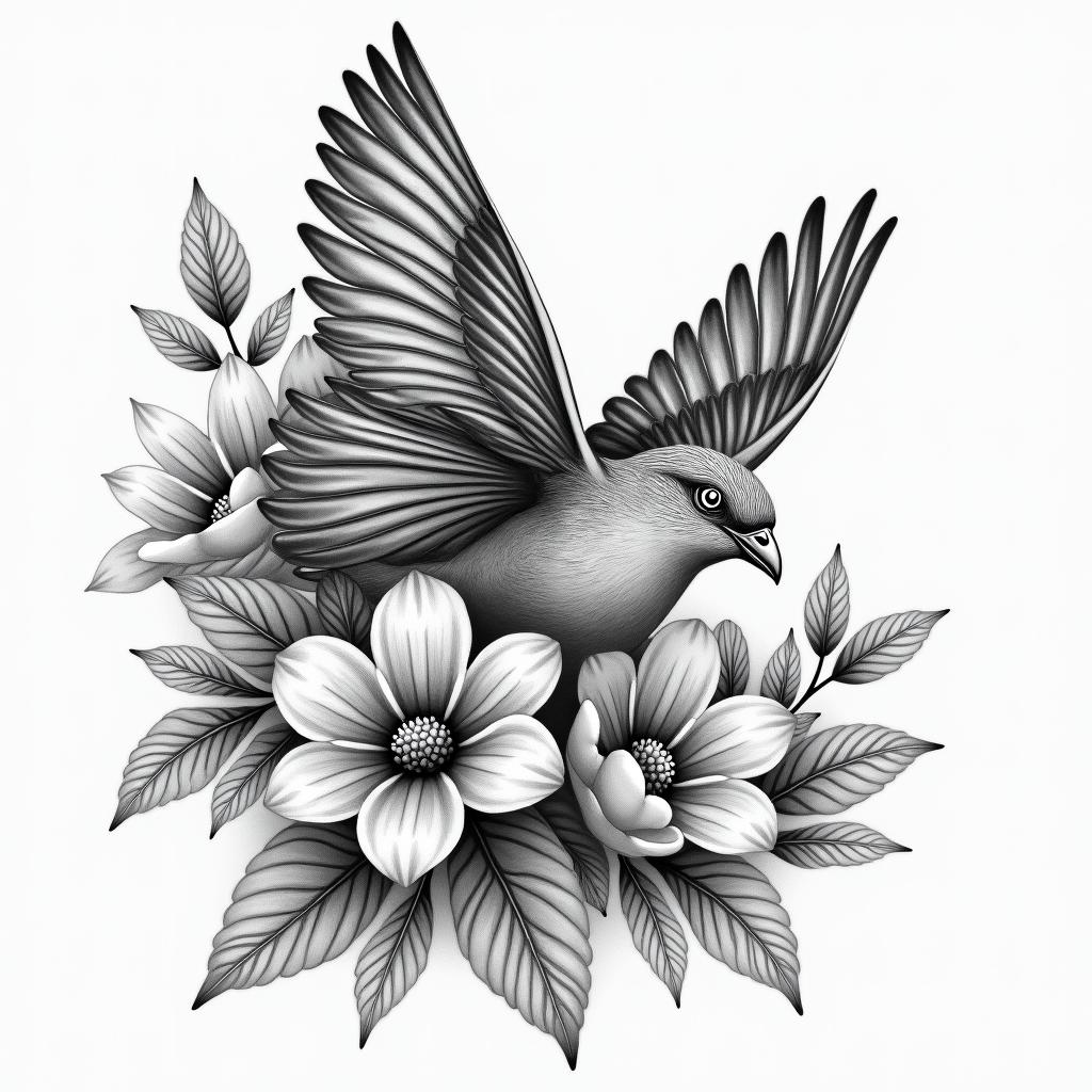 Survivor of sexual abuse as a child. Am raising my three children and step children alone. I love the ocean, flowers, birds and nature because they are represent healing for me. God gives me the strength to find forgiveness. God sent me a beautiful granddaughter to breath life into me again.higly detailed tattoo - Variation 5