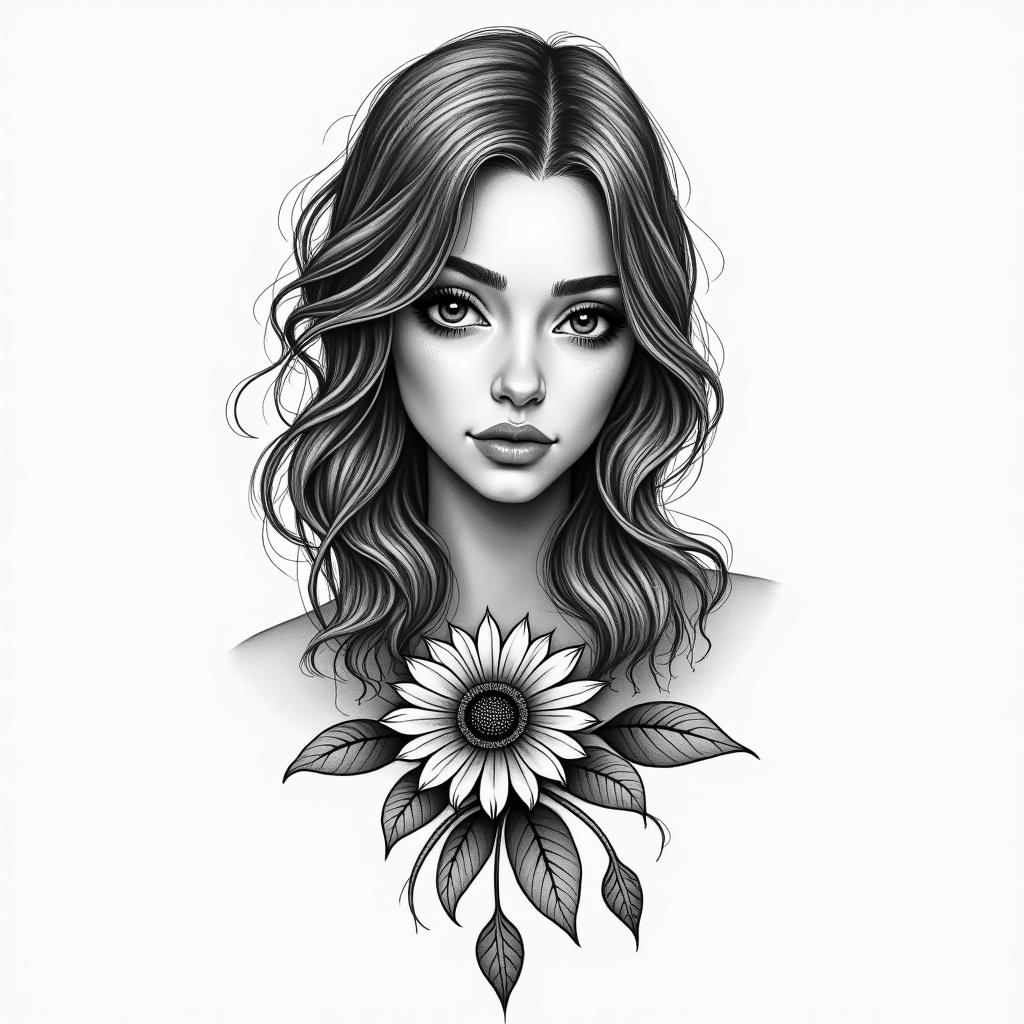 Michelle Aquarius Lowell ma.higly detailed tattoo - Variation 3