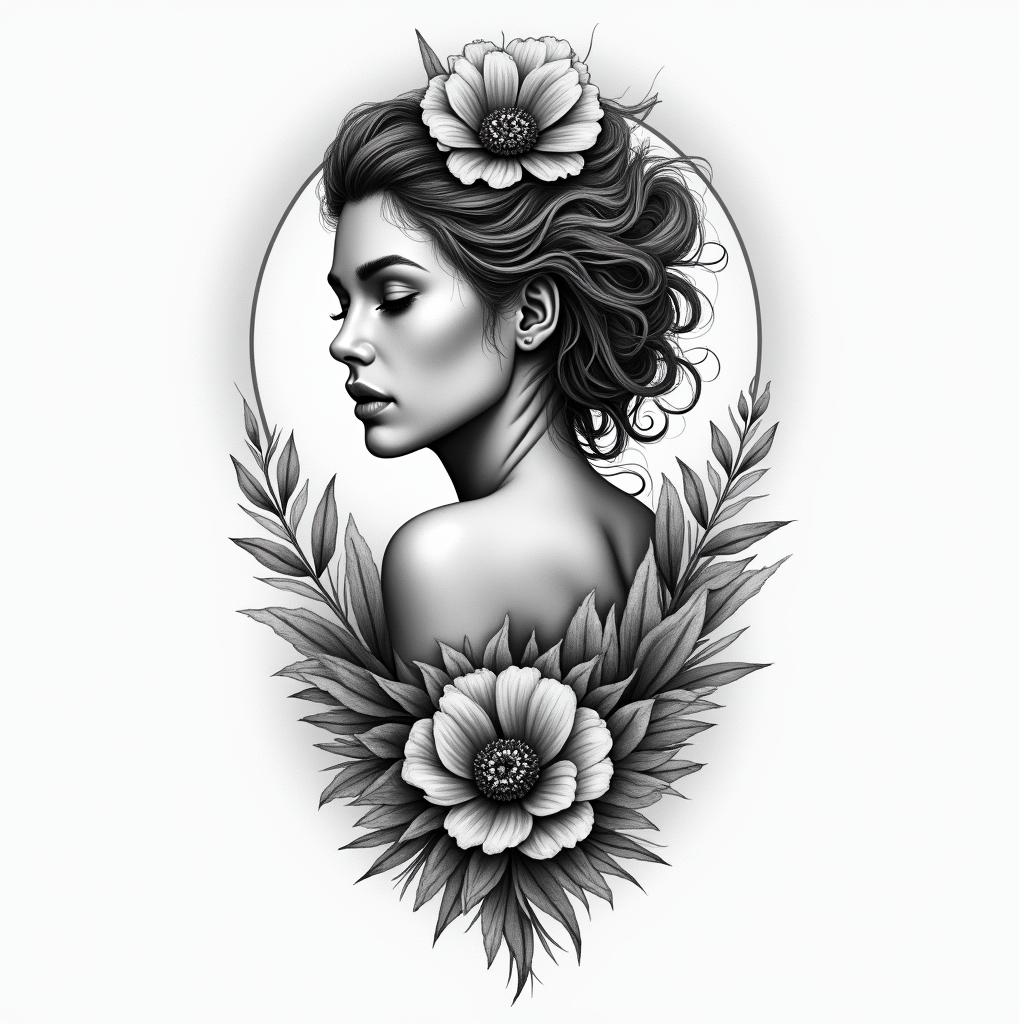 Michelle Aquarius Lowell ma.higly detailed tattoo