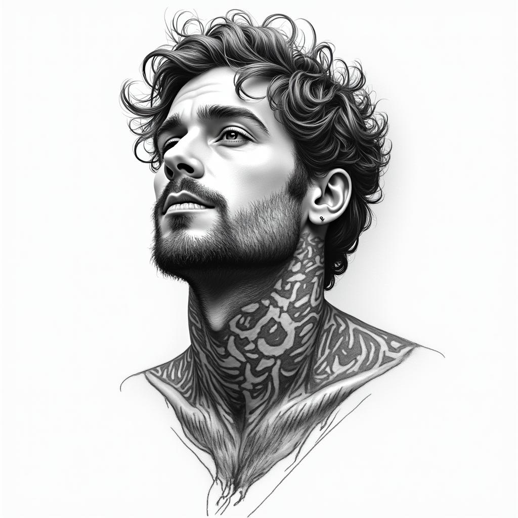 Daniel, Stacyin new school tattoo, pop culture, modern, detailed tattoo, illustrative - Variation 4