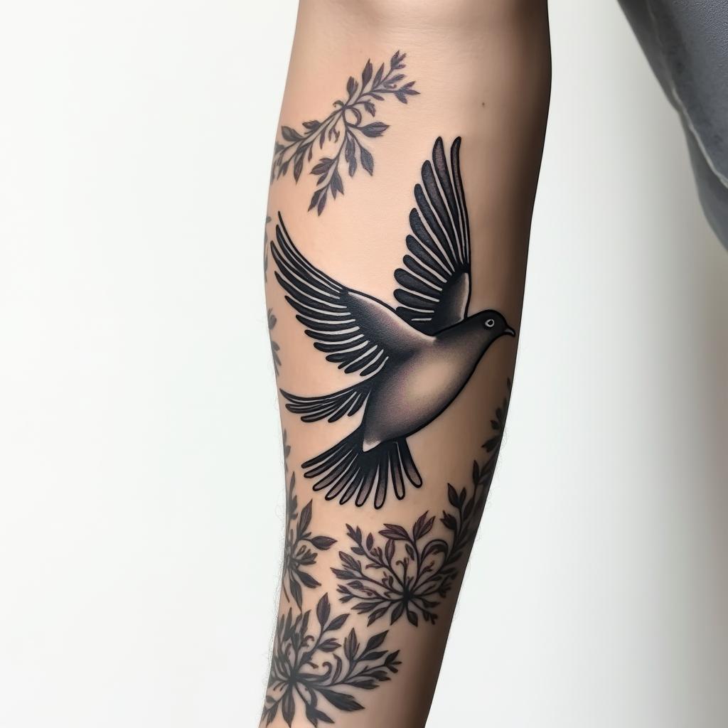 Dove tattoo design
