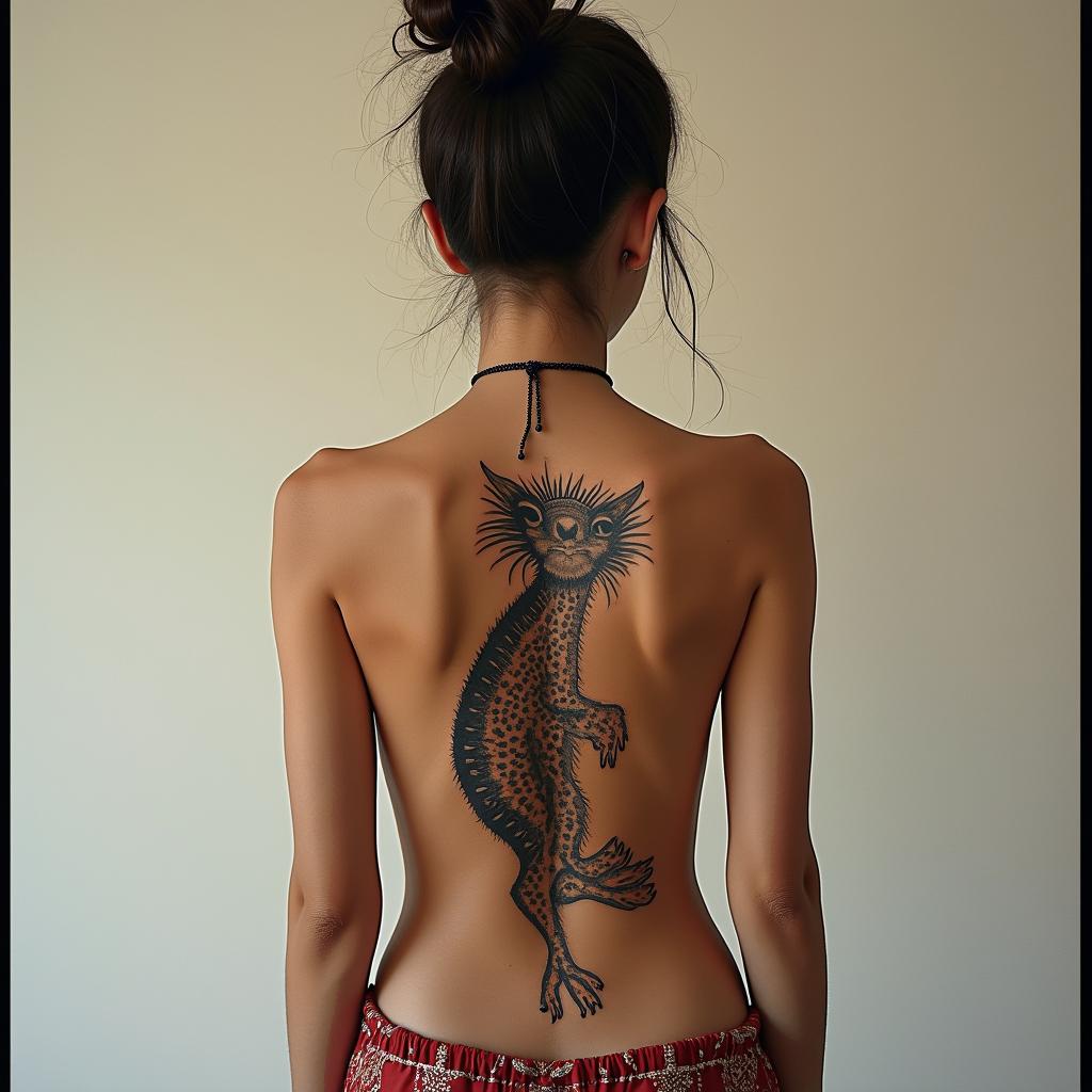 Children, hakuna matata, philosophy, musical note, empathy, travel, lifein new school tattoo, pop culture, modern, detailed tattoo, illustrative - Variation 2