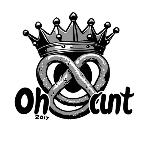 "Oh Cunt" "Oh Cunt" pretzel wearing crown